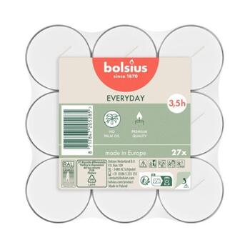 Bolsius Tējas Sveces Baltas 27gab (37297800)