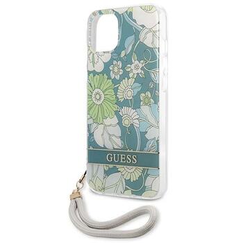 Guess GUHCP13SHFLSN Flower Strap Aizsargapvalks priekš iPhone 13 mini 5,4