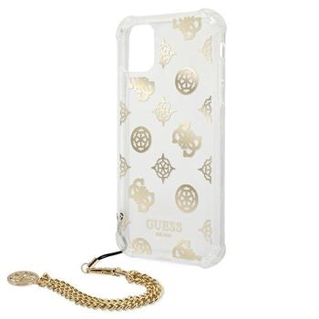 Guess GUHCN58KSPEGO Peony Chain Collection Aizsargapvalks priekš iPhone 11 Pro 5,8