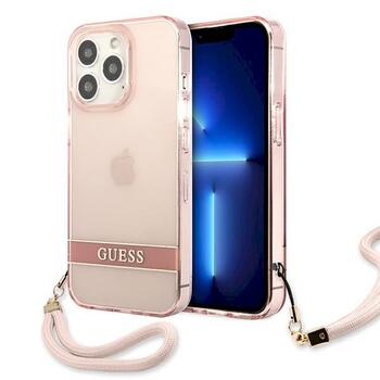 Guess GUHCP13XHTSGSP Hardcase Translucent Stap Aizsargapvalks priekš iPhone 13 Pro Max 6,7