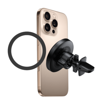 Quik Accessories QM-910 Магнитный Aвтомобильный держатель для телефона с беспроводной зарядкой 15W (QM-910)