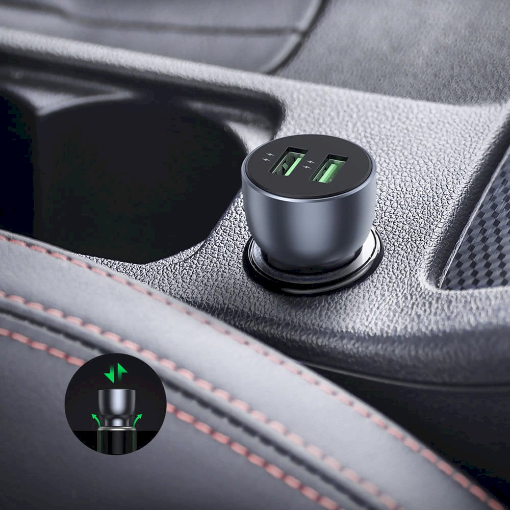 Ugreen CD213 2x USB-A Auto Lādētājs 36W (CD213)