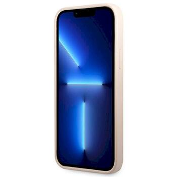 Guess GUHCP13LP4TPP hardcase 4G Triangle Logo Cardslot Aizsargapvalks priekš iPhone 13 Pro / 13 6,1