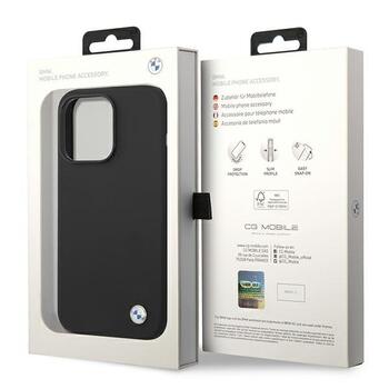 BMW BMHCP14LSILBK Aizmugurējais Apvalks Priekš Apple iPhone 14 Pro (BMHCP14LSILBK)