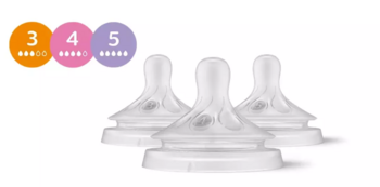 Philips Avent Natural Response SCY960/03 Набор силиконовых пустышек для бутылочек для кормления 3шт. (SCY960/03)