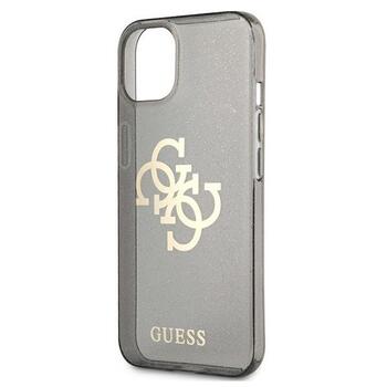 Guess GUHCP13SPCUGL4GBK Glitter 4G Big Logo Защитный чехол для iPhone 13 mini 5,4