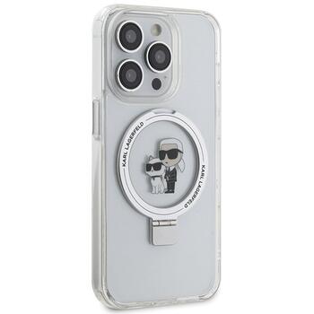 Karl Lagerfeld KLHMP13XHMRSKCH Ring Stand Hardcase Aizsargapvalks priekš iPhone 13 Pro Max 6.7