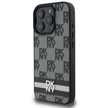 DKNY Checkered Pattern & Printed Stripes Защитный Чехол для Apple iPhone 16 Pro (DKHCP16LPCPTSSK)