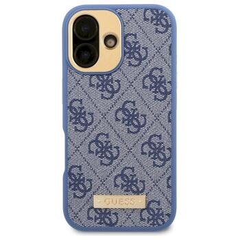 Guess GUHMP16SU4GPRB Hardcase 4G Logo Plate MagSafe Защитный чехол для iPhone 16 6.1