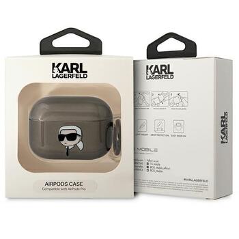 Karl Lagerfeld KLAPHNIKTCK AirPods Pro cover Чехол для наушников Apple AirPods Pro Karl`s Head / чёрный (KLAPHNIKTCK)