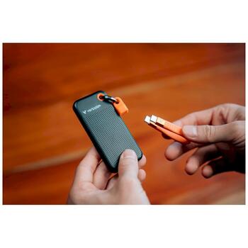 Verbatim 32418 Pocket SSD Внешний накопитель 256GB USB-C 3.2 gen.2 / чёрный-оранжевый (32418)