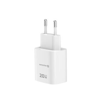 Swissten Edge GaN Зарядное устройство USB-C PD 20W + USB-A 18W QC (22071713)