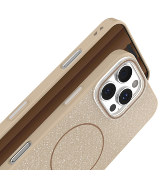 Mocco Glitter Thin Mag Back Case Защитный Чехол для Apple iPhone 17 Pro (MO-GLI-IP-17PR-BR)