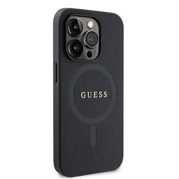 Guess Saffiano MagSafe Back Case Защитный Чехол для Apple iPhone 15 Pro Max (GUHMP15XPSAHMCK)