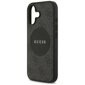 Guess 4G Circle Classic Logo MagSafe Case Защитный чехол для iPhone 17 / чёрный (GUHMP17SP4PGRSGK)