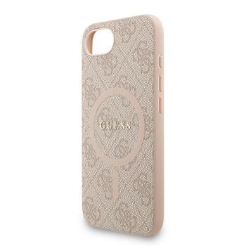 Guess PU Leather 4G Colored Ring Strap MagSafe Case Защитный чехол для iPhone 16e / розовый (GUHMPSE4P4GREGSP)
