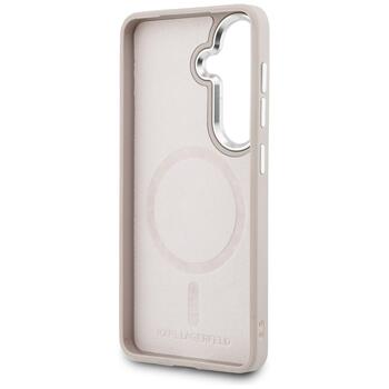 Case Karl Lagerfeld Embossed Ring RSG Logo MagSafe Защитный чехол для Samsung Galaxy S26 Plus / розовый (KLHMS26MPSKRSGEP)