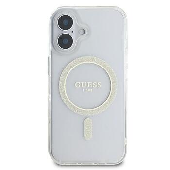 Guess GUHMP16SHFGERET IML Glitter Circle MagSafe Защитный чехол для iPhone 16 6.1
