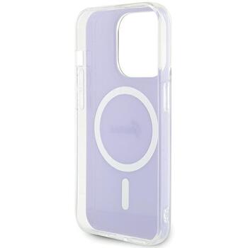 Guess GUHMP15XHITSU Hardcase IML Iridescent MagSafe Aizsargapvalks priekš iPhone 15 Pro Max 6.7