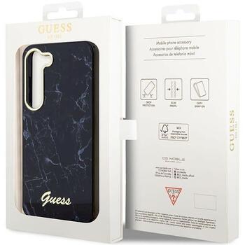 Guess GUHCS23MPCUMAK Hardcase Marble Aizsargapvalks priekš Samsung Galaxy S23+ / melns (GUHCS23MPCUMAK)