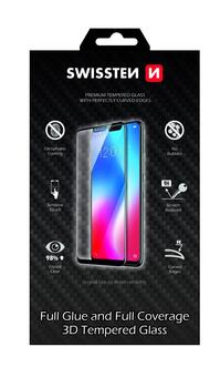 Swissten Ultra Durable Full Face Tempered Glass Premium 9H Защитное стекло Xiaomi Mi 10 Lite Черное (64701877)