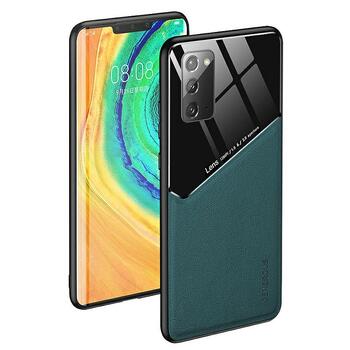 Mocco Lens Leather Back Case Aizmugurējais Ādas Apvalks Samsung Galaxy A42 5G Zaļš (MO-LC-SAM-A42-GE)
