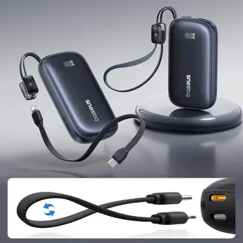 Baseus EnerFill FC21 QPow3 Ultra Портативный аккумулятор 10000 mAh 22.5W / чёрный (E0027M00)