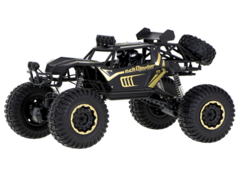 RoGer RC Rock Crawler Radiovadāma mašīna bagijs 2.4GHz / 1:8 / 51cm Melns (5903039719514)