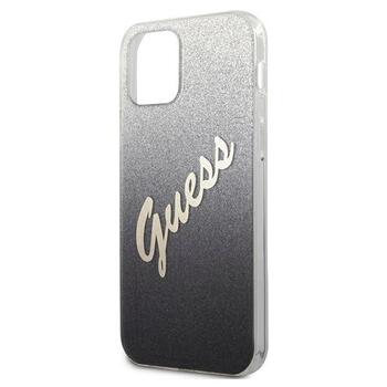 Guess GUHCP12MPCUGLSBK Glitter Gradient Script Защитный чехол для iPhone 12/12 Pro 6,1