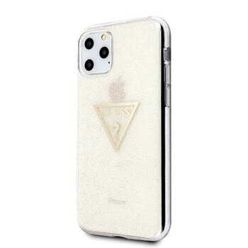 Guess GUHCN58SGTLGO Glitter Triangle Защитный чехол для iPhone 11 Pro / золотой (GUHCN58SGTLGO)