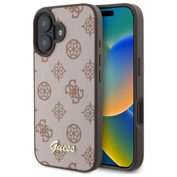 Guess GUHMP16SPGPYSW Peony Script MagSafe Защитный чехол для iPhone 16 6.1