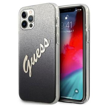 Guess GUHCP12MPCUGLSBK Glitter Gradient Script Защитный чехол для iPhone 12/12 Pro 6,1