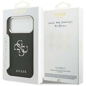 Guess Grained Big 4G Classic Logo Case Защитный чехол для iPhone 17 Pro Max / чёрный (GUHCP17XPG4SMCEK)