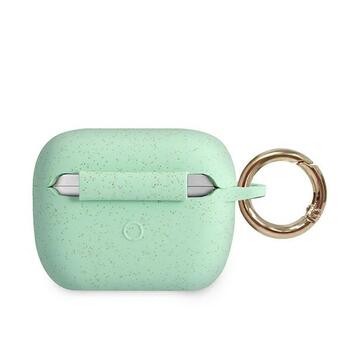 Guess GUACAPSILGLGN AirPods Pro cover Защитный чехол для AirPods Pro Silicone Glitter / зелёный (GUACAPSILGLGN)
