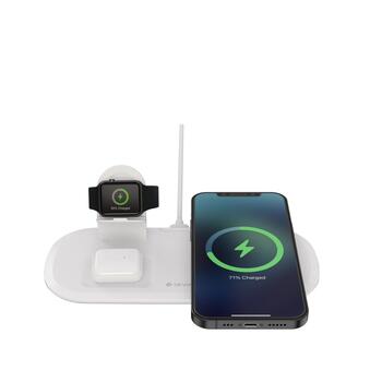 Devia Wireless Charger Bezvadu Lādētājs 3in1 / Viedtālrunim / Apple Watch / Austiņām / USB (E11)