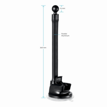 Swissten S-GRIP S3-HK Premium Универсальный держатель с 360 ротацией на стекло Для устройств 3.5'- 6.0' дюймов (SW-CH-S3HK-BK)