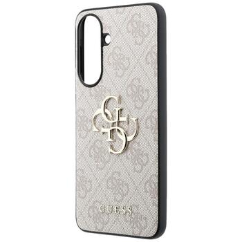 Case Guess Leather 4G Metal Logo Aizsargapvalks priekš Samsung Galaxy A37 5G / rozā (GUHCSA374GMGPI)