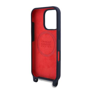 Red Bull Silicone Vertical Logo MagSafe Case + Crossbody Strap Чехол и ремешок через плечо для Apple iPhone 16 Pro (RBHMP16L24SISOLRV)