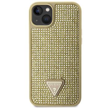 Guess GUHCP14SHDGTPD Hardcase Rhinestone Triangle Aizsargapvalks priekš iPhone 14 / 15 / 13 6.1