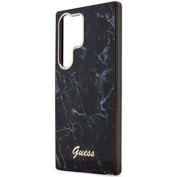 Guess GUHCS23LPCUMAK Marble Hardcase Защитный чехол для S23 Ultra S918 / чёрный (GUHCS23LPCUMAK)