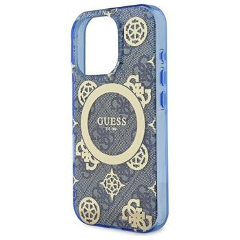 Guess IML Peony On 4G Background MagSafe Защитный Чехол для Apple iPhone 16 Pro Max (GUHMP16XH4PYEEB)
