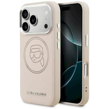 Case Karl Lagerfeld K Head Point Logo MagSafe Aizsargapvalks priekš iPhone 17 Pro / rozā (KLHMP17L5PFKHPSEP)