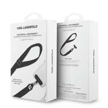 Karl Lagerfeld Karl Patch Универсальный ремешок через плечо / чёрный (KLUCNKHPSPK)
