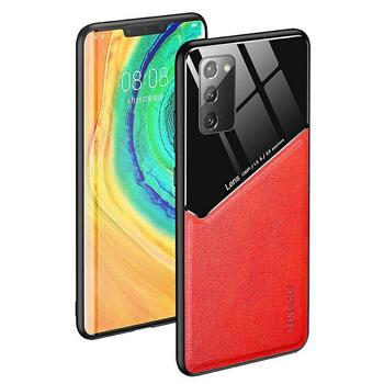 Mocco Lens Leather Back Case Кожанный чехол для Apple Iphone 12/12 Pro Красный (MO-LC-APP-IP12-RE)