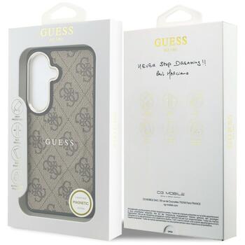 Guess 4G Embossed Ring MagSafe Case Защитный чехол для Samsung Galaxy S26 Plus / коричневый (GUHMS26MP4MSEGCW)