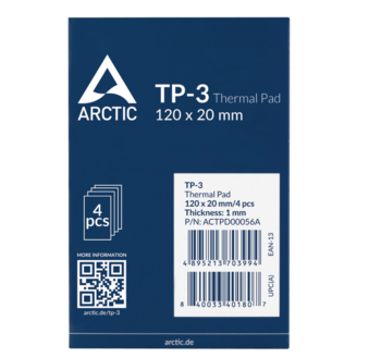 Arctic TP-3 Термопрокладка 120x20x1.0mm / 4шт (ACTPD00056A)