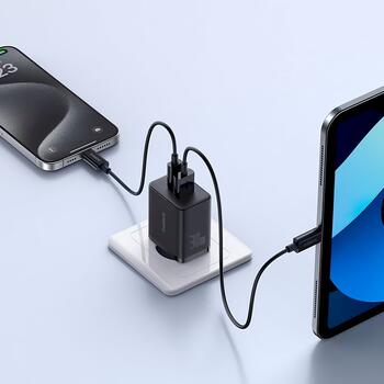 Baseus Cube Pro 30W Зарядное устройство USB-C USB-A / чёрная (CCXF000301)
