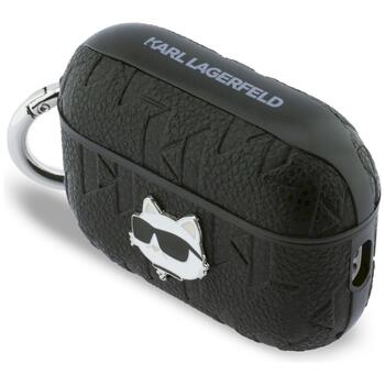 Karl Lagerfeld Monogram Choupette Head Case Чехол для наушников AirPods Pro 3 / чёрный (KLAP3PGCHPK)