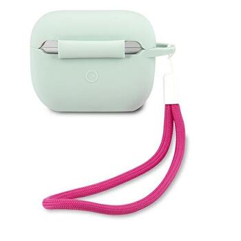 Guess GUACAPLSVSBF Silicone Vintage Защитный чехол для AirPods Pro / blue fuschia (GUACAPLSVSBF)