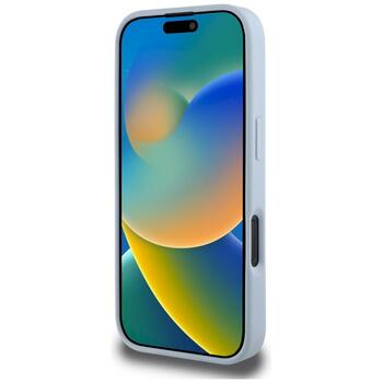 Case Guess Grained Big 4G Logo Small Classic Logo Защитный чехол для iPhone 16 Pro / синий (GUHCP16LPGT4MBB)